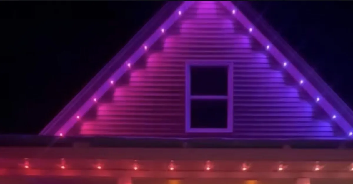 Christmas light installation in Bergen County, New Jersey